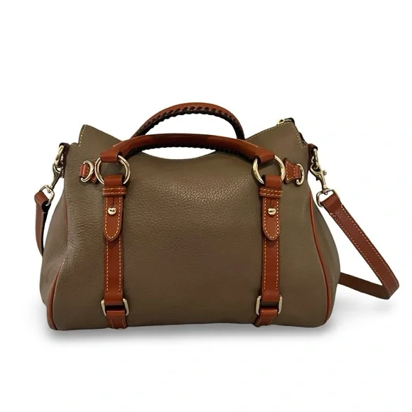 Dooney & Bourke Pebble Grain Satchel in Taupe - Picture 4 of 12